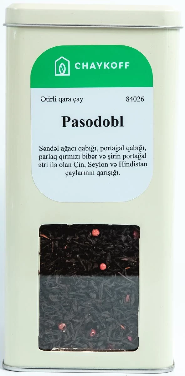 Pasodobl ətirli qara çay (100 qr)