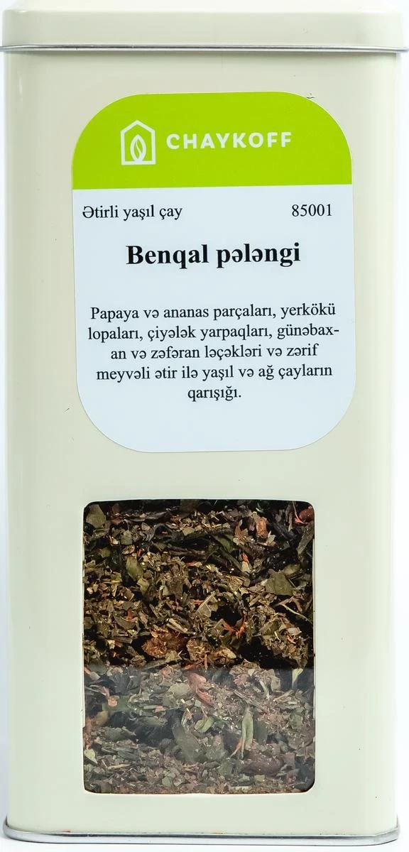 Benqal pələngi ətirli yaşıl çay (250 qr)